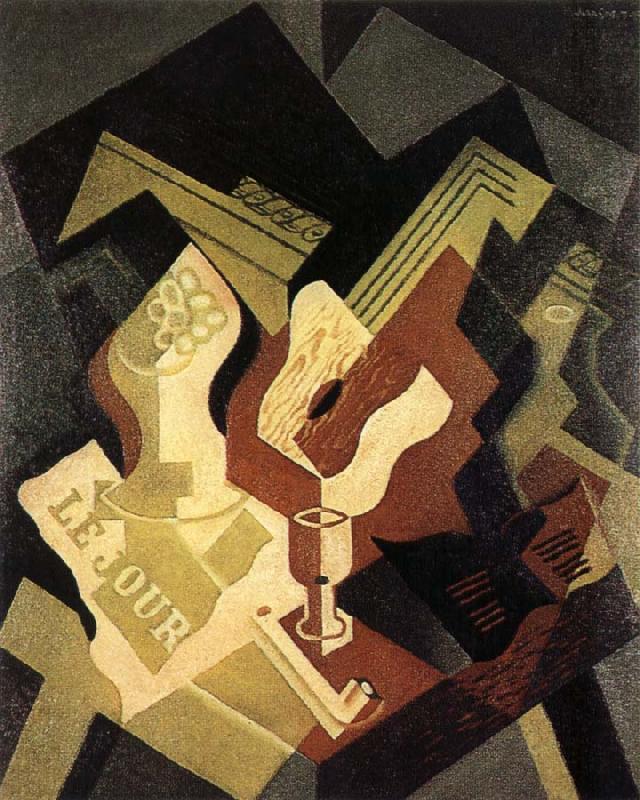 Guitar and fruit dish, Juan Gris